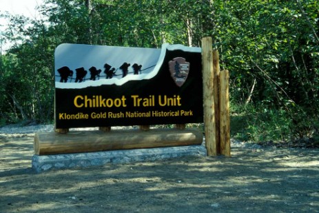 Chilkoot Trail Schild